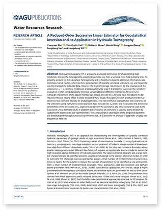 <p>大型地下水问题的水力层析技术</p>