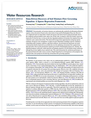 <p>从数据中发掘水动力学方程</p>
